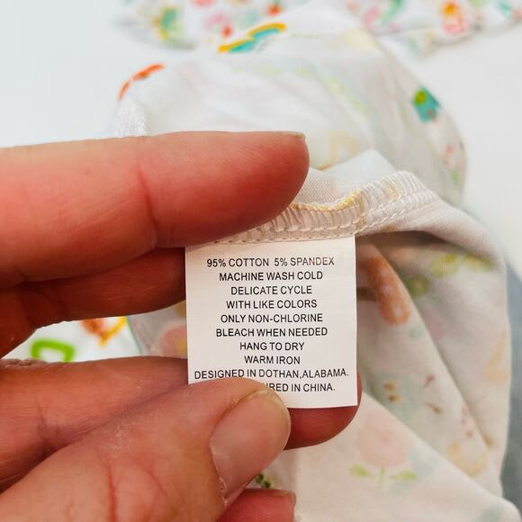 NWT The Oaks Apparel 12M ABC Print Ava Bloomer Set - Picture 5 of 5